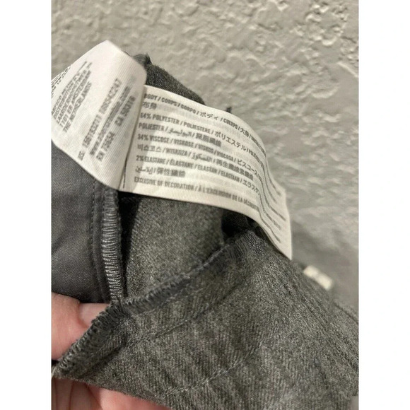 Abercrombie & Fitch Gray Elastic Waist Pants Pockets Pull On Women’s Large NWT - Picture 6 of 6